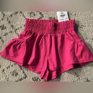 Vibrant Pink High-Waisted Jo+Jax Shorts